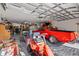 Well-organized garage with ample space for parking, storage, and hobbies at 5296 Slater Rd, Spring Hill, FL 34608