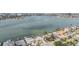 Stunning aerial view of waterfront homes on a tranquil bay with beautiful water views at 7092 S Shore S Dr, St Petersburg, FL 33707
