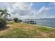 Waterfront property with a private dock, perfect for boating and enjoying the water views at 7092 S Shore S Dr, St Petersburg, FL 33707