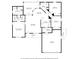 Detailed floor plan showcasing the layout of the home, including room dimensions at 10101 Langan St, Spring Hill, FL 34608
