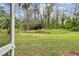 View of backyard with green grass and trees at 11162 Kapok Grand Cir, Madeira Beach, FL 33708