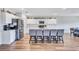 Bright kitchen with an island, stainless steel appliances, and modern cabinets at 12710 Hysmith Loop, Parrish, FL 34219