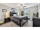 Bedroom with large bed, window and carpet at 13529 Wild Ginger St, Riverview, FL 33579