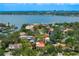 An aerial shot shows the neighborhood and the city from above at 136 W Davis Blvd, Tampa, FL 33606