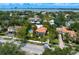 An aerial view of the neighborhood with the property at 136 W Davis Blvd, Tampa, FL 33606