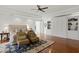 Spacious main bedroom with sitting area, wooden floors, and built in storage at 136 W Davis Blvd, Tampa, FL 33606