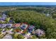 Aerial view of the property showcasing its location within a peaceful neighborhood and proximity to natural surroundings at 14851 Tudor Chase Dr, Tampa, FL 33626