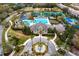 Aerial view of the luxury community clubhouse, pool, and recreation area at 14851 Tudor Chase Dr, Tampa, FL 33626