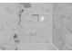 Shower with rainfall head and marbling tile at 16519 Us Highway 41, Spring Hill, FL 34610