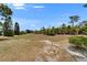 Large backyard with natural landscaping, providing a peaceful and private outdoor retreat at 2258 Preservation Green Ct, Sun City Center, FL 33573