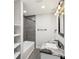 Modern bathroom featuring a shower-tub combo, granite countertops, and a stylish vanity at 6436 2Nd S Ave, St Petersburg, FL 33707