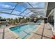 Enjoy the Florida lifestyle with this screened-in pool and patio with outdoor bar and plenty of space for relaxing at 743 Kingston Ct, Apollo Beach, FL 33572