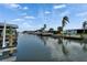 Scenic view of the waterfront canal, showcasing private docks and serene surroundings at 743 Kingston Ct, Apollo Beach, FL 33572