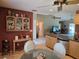 Open-concept kitchen area seamlessly connects to the living room, featuring ample counter space at 827 Creekside Ln, Palm Harbor, FL 34684
