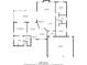 Detailed floor plan of a 1617 sq ft home showcasing the layout of rooms and their dimensions at 1410 Monte Lake Dr, Valrico, FL 33596