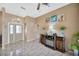 Spacious foyer with tile flooring, decorative light fixture, and modern decor at 1410 Monte Lake Dr, Valrico, FL 33596
