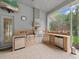 Outdoor kitchen with stainless steel appliances, tiled backsplash, and ample counter space for grilling at 16343 Burniston Dr, Tampa, FL 33647