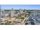 Expansive aerial shot showcasing the city's skyline, marina, and green spaces at 199 Dali Blvd # 403, St Petersburg, FL 33701