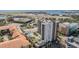 An inviting aerial view of the building showing a rooftop pool and outdoor entertainment area at 199 Dali Blvd # 403, St Petersburg, FL 33701