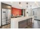 Resident kitchenette with full-size refrigerator, ample counter space and stylish finishes at 199 Dali Blvd # 403, St Petersburg, FL 33701