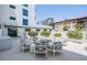 Outdoor patio featuring comfortable seating arranged around a central coffee table at 199 Dali Blvd # 403, St Petersburg, FL 33701