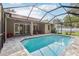 Relaxing screened-in pool with outdoor seating, perfect for entertaining guests and enjoying the Florida lifestyle at 2222 Longmore Cir, Valrico, FL 33596