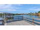 Scenic view from the dock overlooking the tranquil water and waterfront homes at 4139 Rocky Shores Dr, Tampa, FL 33634