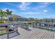 Picturesque view from a dock overlooking the tranquil water and waterfront homes at 4139 Rocky Shores Dr, Tampa, FL 33634
