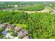 Stunning aerial view of homes with pools backing to a lush golf course and greenbelt at 4227 Sandy Shores Dr, Lutz, FL 33558