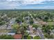 High aerial shot of a home in a community setting, complemented by natural green tree coverage at 4727 17Th S Ave, St Petersburg, FL 33711