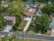 An aerial view showcases the home's position on a lot and surrounding landscape at 4727 17Th S Ave, St Petersburg, FL 33711