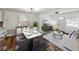 Modern living room area features stylish decor, wood flooring, and natural light at 4727 17Th S Ave, St Petersburg, FL 33711