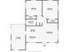 Detailed floor plan showcasing the layout of the home including bedrooms, bathrooms, kitchen, and living spaces at 4735 W Oklahoma Ave, Tampa, FL 33616