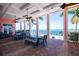Inviting outdoor seating area with waterfront views and comfortable seating options at 5075 Starfish Se Dr # A, St Petersburg, FL 33705