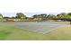 Well-maintained community tennis courts with green surfaces, surrounded by lush trees at 5967 Terrace Park N Dr # 101, St Petersburg, FL 33709