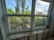 Window offers verdant view with granite sill in this room ready for restoration at 6710 Hibiscus S Ave, South Pasadena, FL 33707