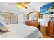 Bedroom boasting a ceiling fan and built-in media hookups at 7851 120Th St, Seminole, FL 33772