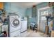 Laundry room featuring a washer, dryer, and utility sink at 7851 120Th St, Seminole, FL 33772