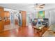 Open-concept living space flows from the living room to the kitchen at 7851 120Th St, Seminole, FL 33772