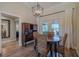 Bright dining area features stylish furniture and is adjacent to the side patio at 817 Eagle Ln, Apollo Beach, FL 33572