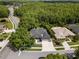 A beautiful home surrounded by green trees next to a home with a pool in a quiet neighborhood at 8401 Ashford Pl, Trinity, FL 34655