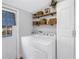 Well-lit laundry area with storage shelves and a convenient exterior door at 1174 8Th N St, St Petersburg, FL 33701