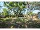 Lush backyard with mature shade trees and potential for outdoor activities at 2616 47Th N Ave, St Petersburg, FL 33714
