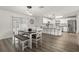 Dining area open to the kitchen, great for entertaining Gathering and friends at 3119 W North St, Tampa, FL 33614