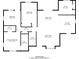 A well organized floor plan reveals the layout of living room, kitchen, bedrooms and bathrooms at 3119 W North St, Tampa, FL 33614