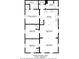 Layout of a 3-bedroom home with open living spaces and bathroom access from the main bedroom at 3213 E Genesee St, Tampa, FL 33610