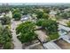 Bird's eye view showcases the property's proximity to the neighborhood streets and surrounding landscape at 3915 W Leila Ave, Tampa, FL 33616
