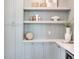 Well-organized pantry with custom shelving and cabinetry, providing ample storage and easy access to kitchen essentials at 509 Buckingham E Ave, Oldsmar, FL 34677