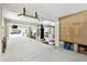 This roomy garage has high ceilings and lots of open space to store equipment at 616 2Nd St, Indian Rocks Beach, FL 33785