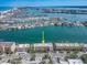 Scenic aerial view of waterfront condos with convenient boat access and stunning waterfront views at 640 Bayway Blvd # 302, Clearwater Beach, FL 33767